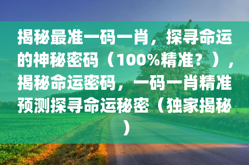 揭秘最准一肖一，探寻预测真相的奥秘,最准一肖一.100%准059期 09-13-25-40-43-45Q：49